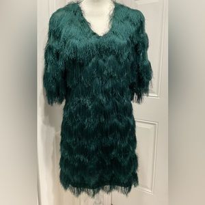 🍁H&M Women’s Dark Green Fuzzy Lined Tunic, size S
